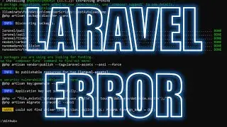 PHP Laravel Error: 