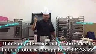Cara bancuh instant custard umido bakery