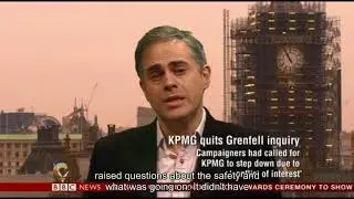 Jonathan Bartley BBC News: KPMG quits Grenfell Inquiry