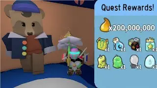 Completing Dapper Bear's Diamond Egg Questline In Bee Swarm Simulator!