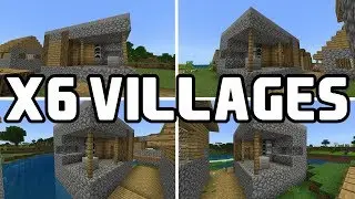 Minecraft Seed With 6 Villages At Spawn! (Bedrock 1.10)