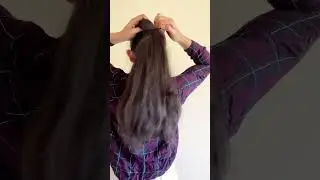 High Ponytail Hack for thick and long hair || Feels weight less || No pain #hairstyle #hairhack