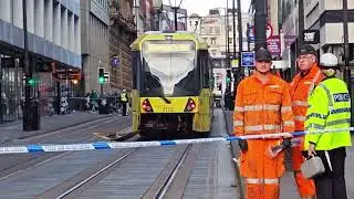 Manchester Metrolink Accident on 22 Feb 2025 【英国交通】2月22日曼彻斯特电车事故