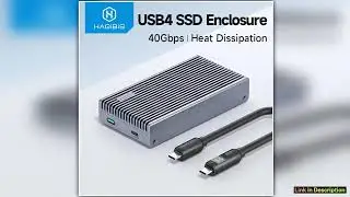 Hagibis 40Gbps USB4 M2 NVMe SSD Enclosure With LED Display USB4 Cable for Thunderbolt 43 USB 323130