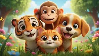 Animal Faces Close Up Song | kids nursery rhymes | Baby Song, Cute Animal Cartoon 🐯🐶🐵🐱