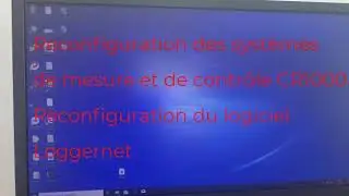 Configuration des syst&egrave;mes de mesure et de contr&ocirc;le CR1000 et du logiciel Loggernet Tanger Md 2