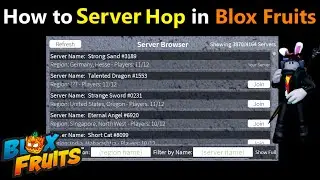 How to Server Hop in Blox Fruits #roblox #bloxfruits #robloxgames