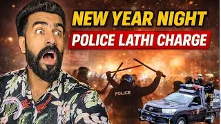 New Year Night 😱 Police Ne Lathi Charge Kardi 😭|  Five Star Karachi | Lakho Vines 