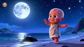 Baby Sea and the Moon 🌊🌙🎶 Fun Magical Night Adventure & Learning Song for Kids | Nursery Rhyme
