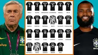 Brazil Men-24 World Cup 2026 Full Squad Announces Carlo Ancelotti ~ FIFA World Cup Brazil Squad 2026
