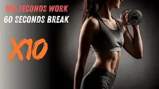 180 Seconds Work, 60 Seconds Rest | 10 Repeats Timer 🕒