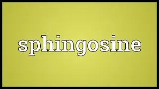 Sphingosine Meaning