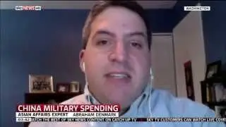 Asian Affairs Expert Abraham Denmark Talks To Sky News About China's Military Spending