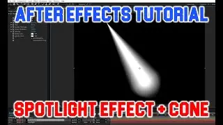 Spotlight effect + Cone (After Effects Tutorial)