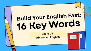 Basic Vs advanced English 👍🏻#esylearning with me  . #daily use vocabulary 