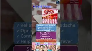 &ldquo;D Cold Total Tablet &ndash; for Cold, Fever, Blocked Nose