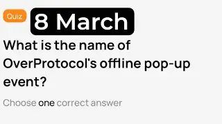 over wallet today quiz answers | over wallet today quiz | 8 March #overwallet 2024