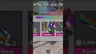 Claiming the Rainbow bundle in the 2023 Easter event in MM2 (Murder Mystery 2)