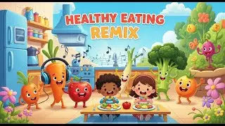 Healthy Eating Remix for Kids | Fun Nutrition & Food Song