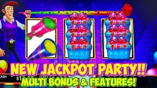 NEW JACKPOT PARTY UPDATE SUPER BONUS WIN on WMS Classic updated by Light & Wonder! - BONUS FRENZY
