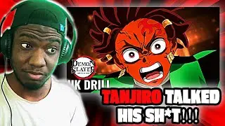Я к этому не был готов 😭🔥 | Реакция на рэп Танджиро (Demon Slayer UK Drill)