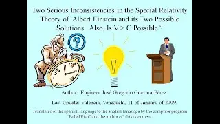 Two Possible Errors in the Special Relativity Theory of Einstein and its Two Possible Solutions.