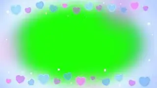 Animated Green Screen Hearts❤ Frame||Heart Green screen frame for kinemaster💞editing