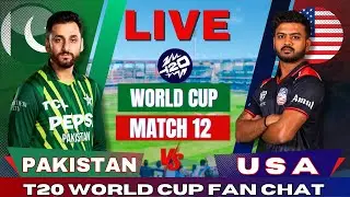 🔴 PAK vs USA LIVE | T20 World Cup Hindi watch along | Live Cricket match Score | Pakistan vs USA