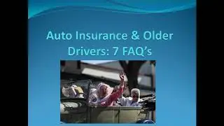 Auto Insurance & Older Drivers