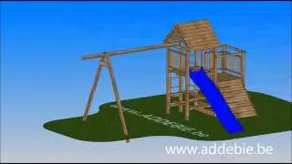 3DCadWorks_Daphne CAD Animatie montage speeltoestel (draft version)