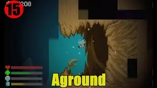 Aground - Construi um elevador e encontrei uma caverna submarina, EP 15 - Gameplay PTBR