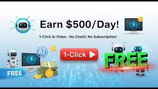 How To Earn 500$ Per Day ?1 Click AI Video Is Ready - No Credit - No Subscription -Free - Learn 2026