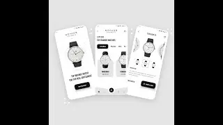 Flutter App UI Challenge | Watch Store | #Shorts