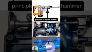 Principle of Eletric Hammer #engineering #mechanical #working #solidworks #shorts #mechanism