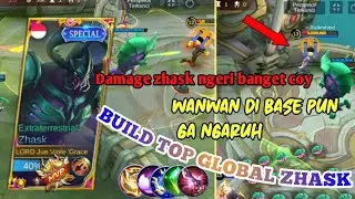 ZHASK PAKAI BUILD INI DAMAGENYA GILA GAIS || COMBO ZHASK 2022
