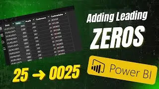 Объяснение функции Text.PadStart в Power BI | Добавление нулей в начале строки в Power Query (под...
