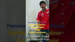 Cara Pemasangan AC apabila Outdoor lebih tinggi dari pada Indoor#shorts