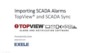 (3) SCADA Sync: Import SCADA Alarm Tags to TopView