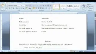 APA Format for a Magazine or Journal Reference