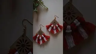 Diy Macrame earring Tutorial | Step by step for beginners | Macrame jewellery #macrameearrings #diy