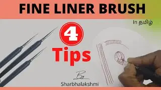 4 Tips for Using Fine Liner Brush -Sharbhalakshmi