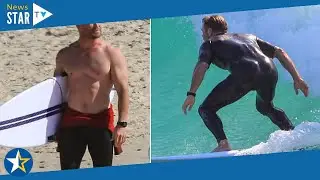 Chris Hemsworth enjoys a solo surfing session ahead of lockdown lifting tomorrow&nbsp;69 977127
