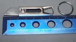 OTF Mini Pocket Knife Stainless Steel USB Flash Drive box cutter Unboxing Portable keychain