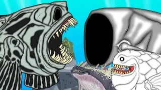 Giant fish(Zoonomaly) VS Bloop VS Whale godzilla VS Sea eater