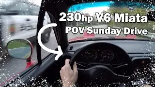 Na Miata V6 Swap POV Sunday Drive [Raw Audio]