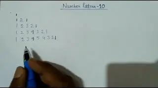 10- Number Pattern in JAVA(hindi)