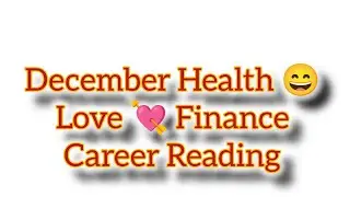 December Love 💕 Reading । Health Reading । Career Reading । Finance Reading । Diamond Spread ।
