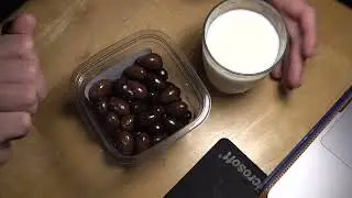 ASMR - TRADER JOE'S CHOCOLATE COVERED ALMONDS EATING SOUNDS STORY TIME