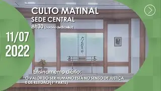 Culto Matinal | 