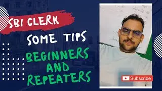 Sbi clerk and ibps clerk some tips #beginners and Repeaters #beginners #bankingbyharsh 